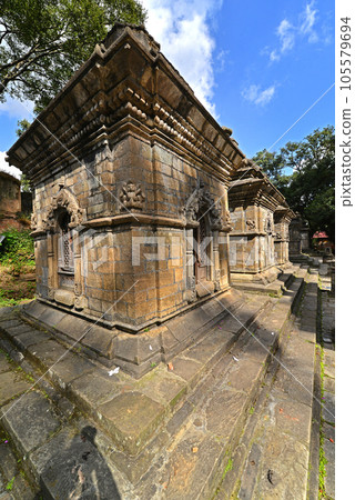 Ancient Hindu temple in Pashupatinath before the earthquake that destroyed them. Kathmandu, Nepal Ancient Hindu temple in Pashupatinath before the earthquake that destroyed them. Kathmandu, Nepal 105579694