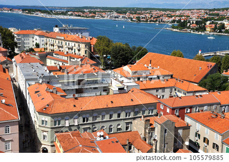 Zadar city, Mediterranean coast, Croatia Zadar city, Mediterranean coast, Croatia 105579885
