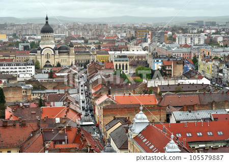 Cluj Napoca city top view. Romania Cluj Napoca city top view. Romania 105579887