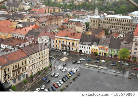 Cluj Napoca city top view. Romania Cluj Napoca city top view. Romania 105579890