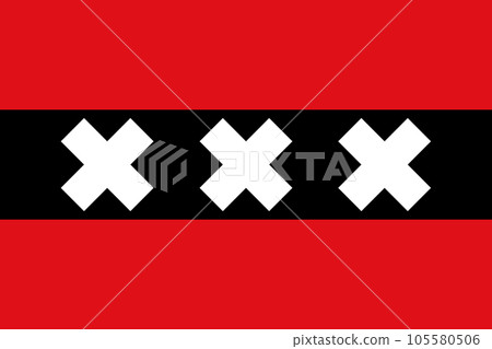 Flag of Amsterdam 105580506