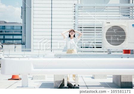 Summer and women Summer and women 105581171