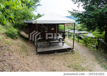 Sagami Lake MORI MORI Pleasure Forest: Cottages in Nature, Summer Blue Sky, Sagamihara City, Kanagawa Prefecture Sagami Lake MORI MORI Pleasure Forest: Cottages in Nature, Summer Blue Sky, Sagamihara City, Kanagawa Prefecture 105581803