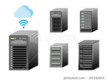 set of servers set of servers 105582658