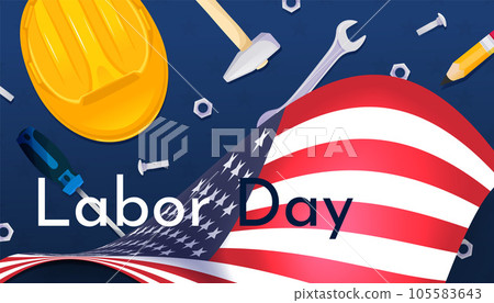 Happy Labor Day card. Labor Day banner. Design template. Vector illustration EPS10 105583643