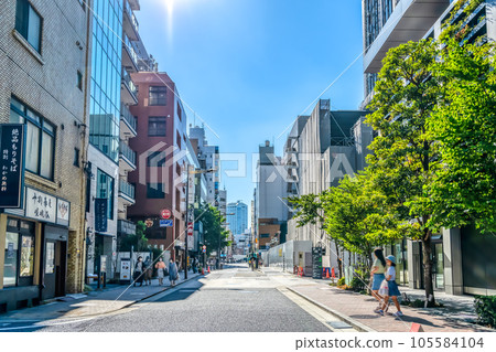 港區,東京濱松町站的城市風光 港區,東京濱松町站的城市風光 105584104