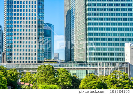 港區，東京濱松町站的城市風光 105584105