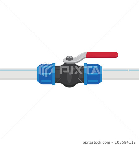 water pipe valve handle icon vector element concept design template 105584112