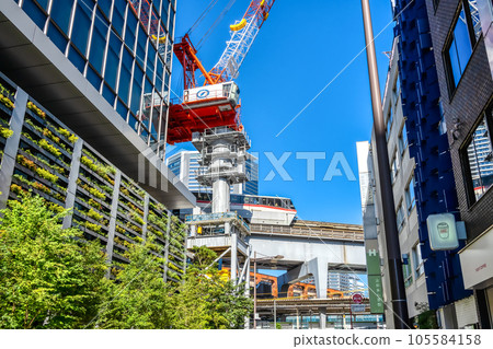 Urban scenery of Minato Ward, Tokyo Hamamatsucho Station Urban scenery of Minato Ward, Tokyo Hamamatsucho Station 105584158