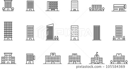 建築線描圖標集 建築線描圖標集 105584369