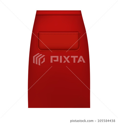 Waist apron mockup. Realistic illustration of waist apron vector mockup for web design isolated on white background Waist apron mockup. Realistic illustration of waist apron vector mockup for web design isolated on white background 105584438
