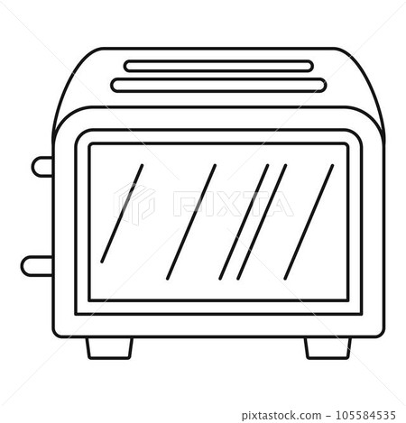 Vintage toaster icon. Outline vintage toaster vector icon for web design isolated on white background Vintage toaster icon. Outline vintage toaster vector icon for web design isolated on white background 105584535