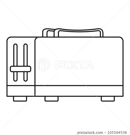 Kitchen toaster icon. Outline kitchen toaster vector icon for web design isolated on white background Kitchen toaster icon. Outline kitchen toaster vector icon for web design isolated on white background 105584536