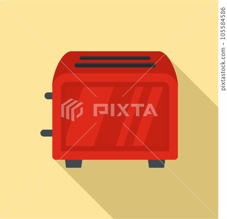 Vintage toaster icon. Flat illustration of vintage toaster vector icon for web design Vintage toaster icon. Flat illustration of vintage toaster vector icon for web design 105584586