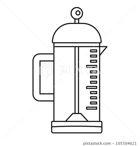 Infusion coffee pot icon. Outline infusion coffee pot vector icon for web design isolated on white background Infusion coffee pot icon. Outline infusion coffee pot vector icon for web design isolated on white background 105584621