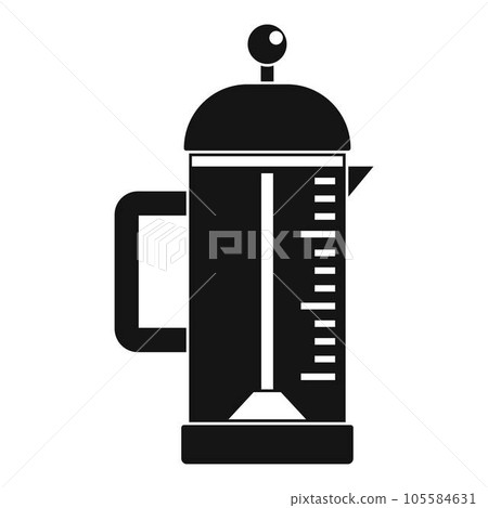 Infusion coffee pot icon. Simple illustration of infusion coffee pot vector icon for web design isolated on white background 105584631
