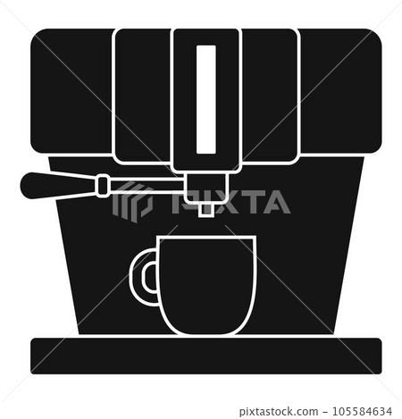 Modern coffee machine icon. Simple illustration of modern coffee machine vector icon for web design isolated on white background Modern coffee machine icon. Simple illustration of modern coffee machine vector icon for web design isolated on white background 105584634