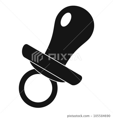 Nipple icon. Simple illustration of nipple vector icon for web design isolated on white background 105584690