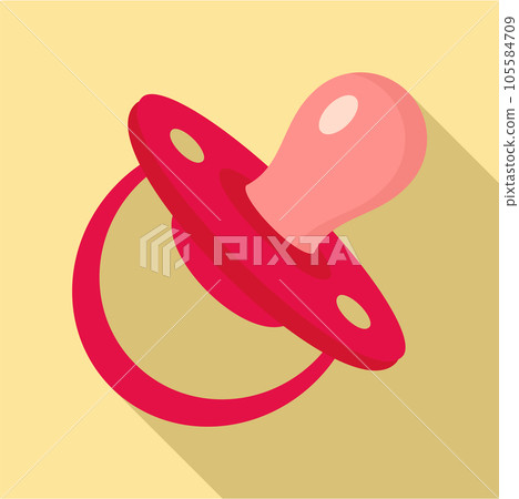 Child nipple icon. Flat illustration of child nipple vector icon for web design 105584709
