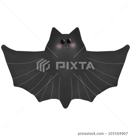 black bat with wings Halloween black bat with wings Halloween 105584907