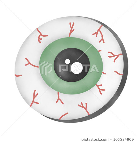 eye with injection Halloween element  105584909