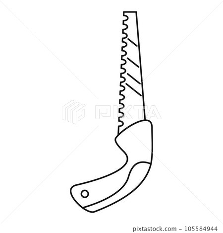 Saw band icon. Outline saw band vector icon for web design isolated on white background Saw band icon. Outline saw band vector icon for web design isolated on white background 105584944