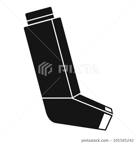 Allergy inhaler icon. Simple illustration of allergy inhaler vector icon for web design isolated on white background 105585242