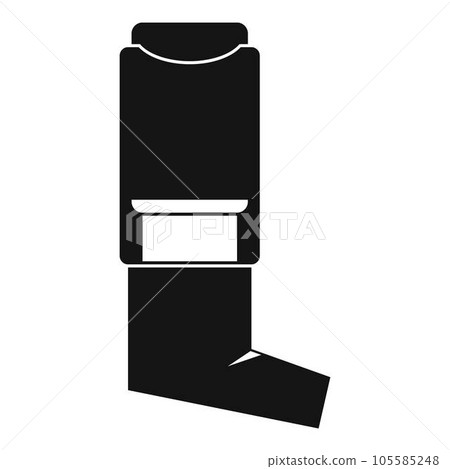 Inhaler icon. Simple illustration of inhaler vector icon for web design isolated on white background 105585248