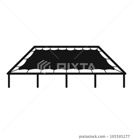 Big trampoline icon. Simple illustration of big trampoline vector icon for web design isolated on white background Big trampoline icon. Simple illustration of big trampoline vector icon for web design isolated on white background 105585277