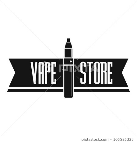 Vape store logo. Simple illustration of vape store vector logo for web design isolated on white background 105585323