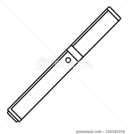 Closed vape pen icon. Outline closed vape pen vector icon for web design isolated on white background 105585356