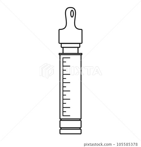 Vape dose icon. Outline vape dose vector icon for web design isolated on white background 105585378