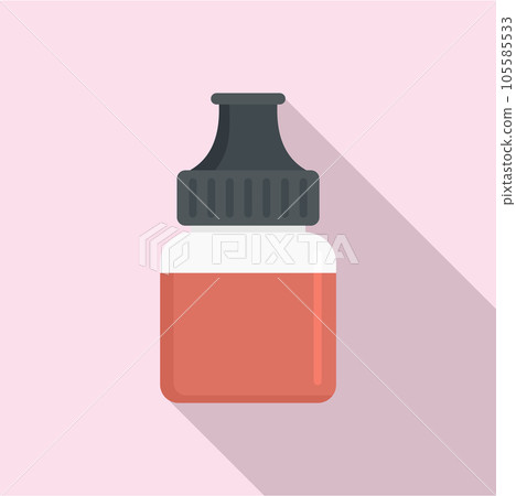 Fruit vape liquid icon. Flat illustration of fruit vape liquid vector icon for web design 105585533