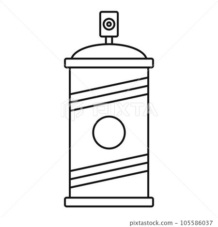 Painting spray icon. Outline painting spray vector icon for web design isolated on white background 105586037