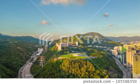 Aug 3 2023 Tsing Sha Highway is a major expressway in Hong Kong Aug 3 2023 Tsing Sha Highway is a major expressway in Hong Kong 105586350