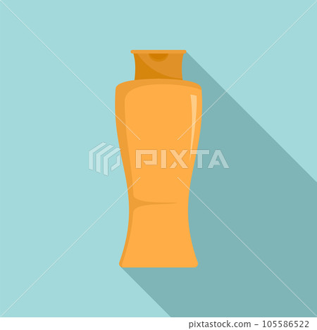 Sun creme bottle icon. Flat illustration of sun creme bottle vector icon for web design 105586522