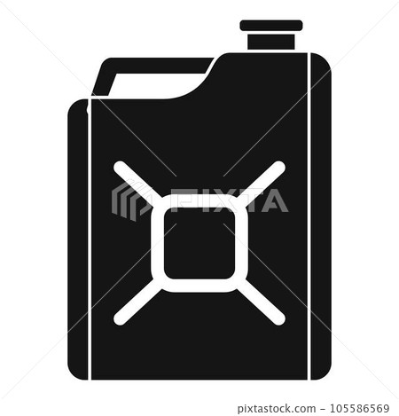 Gas canister icon. Simple illustration of gas canister vector icon for web design isolated on white background 105586569