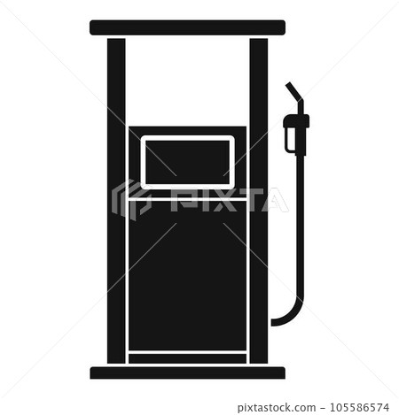 Fuel refill stand icon. Simple illustration of fuel refill stand vector icon for web design isolated on white background 105586574