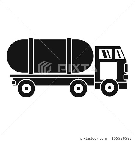 Tanker truck icon. Simple illustration of tanker truck vector icon for web design isolated on white background Tanker truck icon. Simple illustration of tanker truck vector icon for web design isolated on white background 105586583