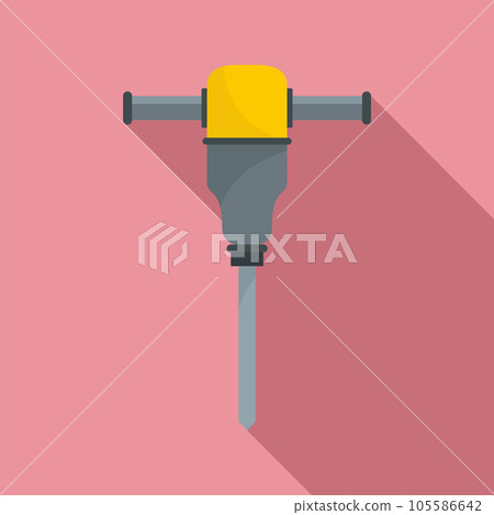 Hand drill machine icon. Flat illustration of hand drill machine vector icon for web design Hand drill machine icon. Flat illustration of hand drill machine vector icon for web design 105586642