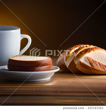 Bread and cup Bread and cup 105587261