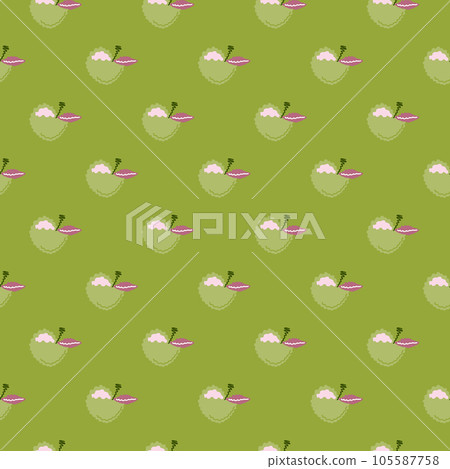 Abstract apple fruits seamless pattern. Fruit ornament. 105587758