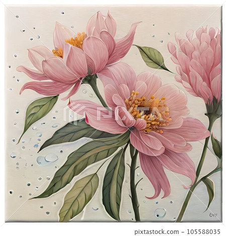 Flowers abstract  105588035
