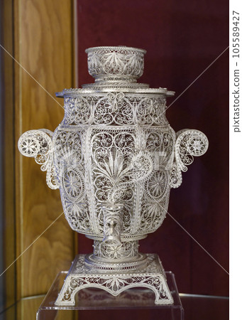 The Jewelry Box 'Samovar' by the artist Tupichkin of the Cossack Enterprise Of Art Products 105589427
