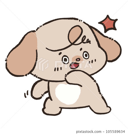 Cute dog illustration doodle arts happy activities hand drawn  transparent background 105589634