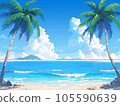 Tropical sea and sandy beach 105590639