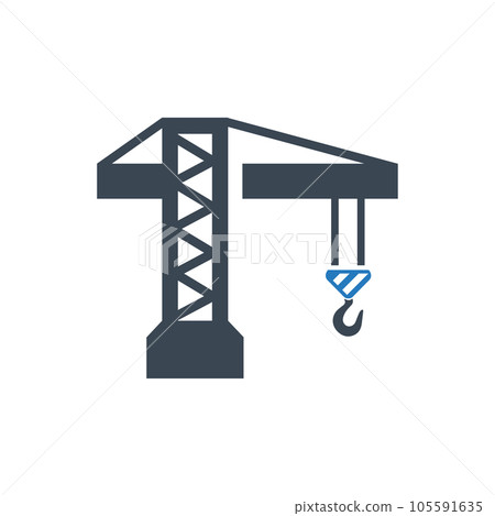 Tower Crane Icon Tower Crane Icon 105591635