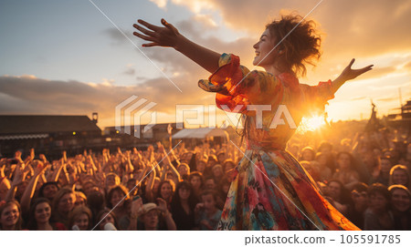 outdoor festival artist 105591785