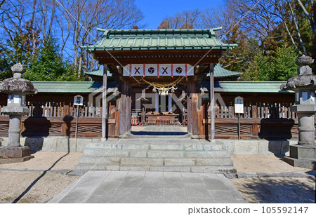 福島縣二本松市二本松神社參拜殿前的唐石門 福島縣二本松市二本松神社參拜殿前的唐石門 105592147