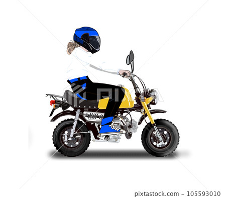 A woman wearing a helmet A woman wearing a helmet 105593010